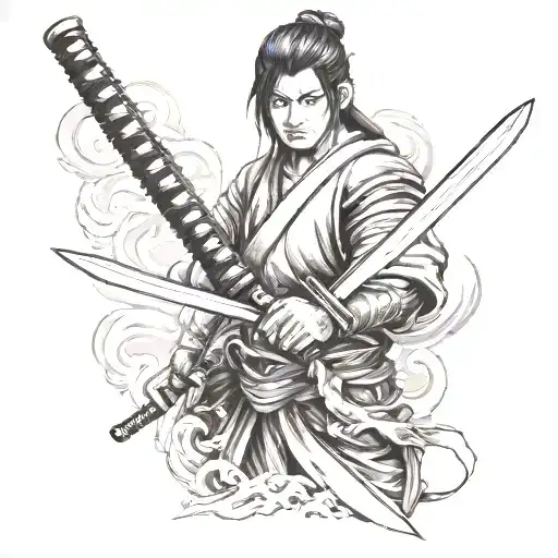 Norigae With Katana Sword