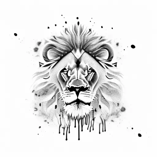 Lion With Blood Dripping From Its Mouth