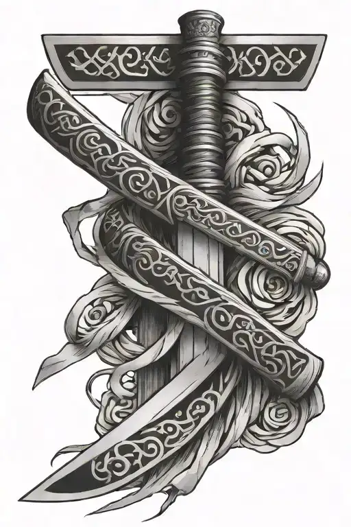 Katana Sword Wrapped