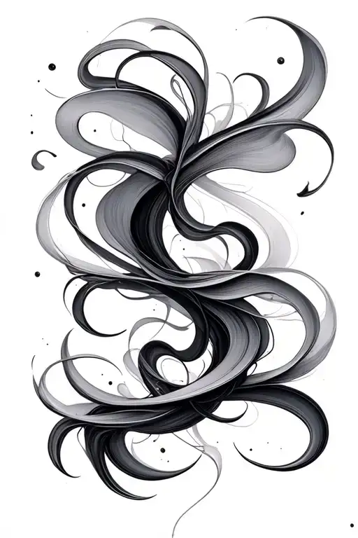 Abstract Fluid Lines Forming