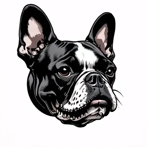 French Bulldog Skull