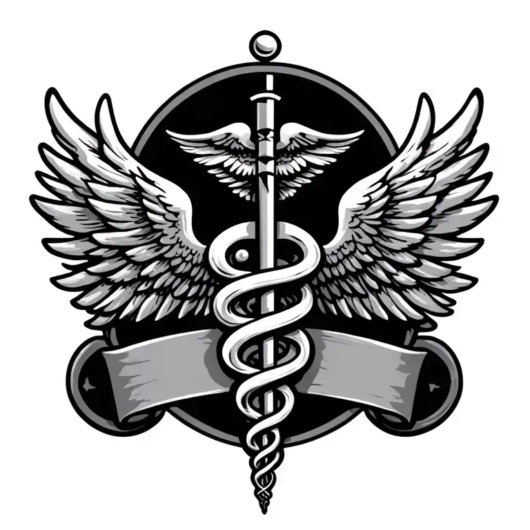 Wings Staff Of Caduceus