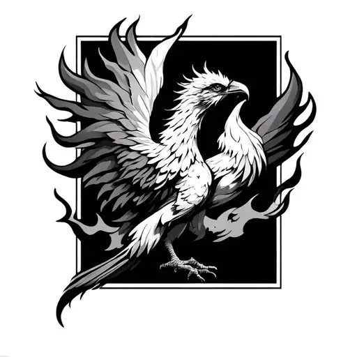 Phoenix With Flames Left Arm Sleeve