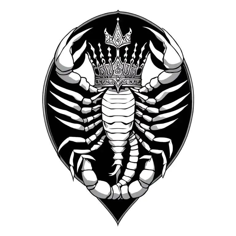 A King Surrounded By Big Scorpio Zodiac Sign