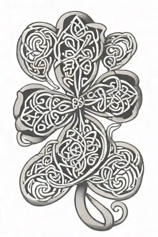 Celtic Shamrock Intertwined