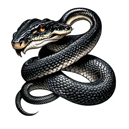 1991 And Snake Wrapped