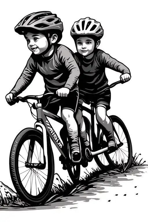 Two Kids Mountains Cycling Bike