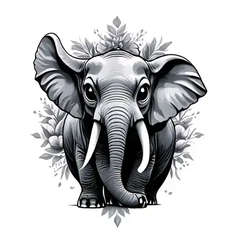 Stitch And Elephant Surrounded