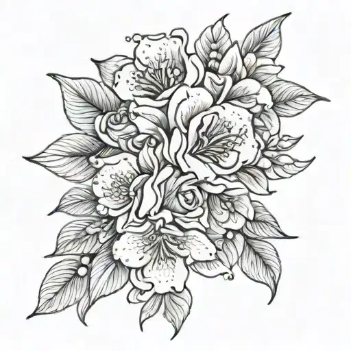 Birth Flowers Pearls