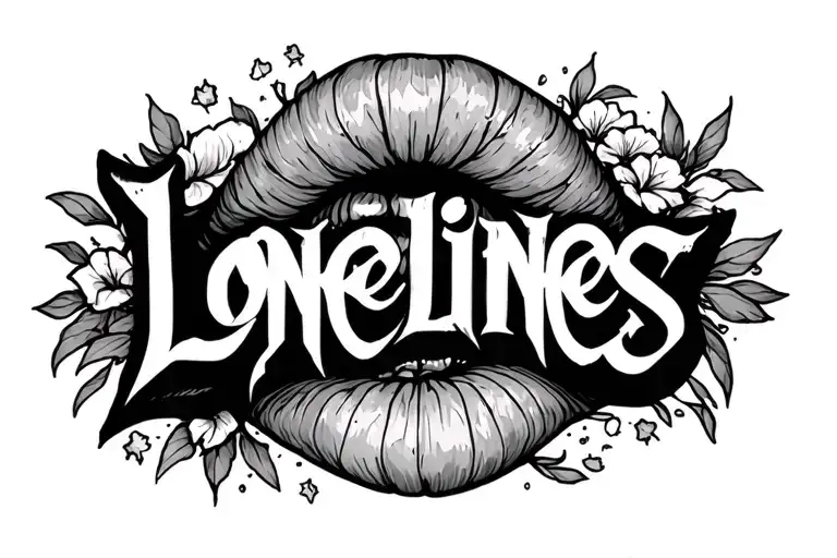Loneliness Word Written