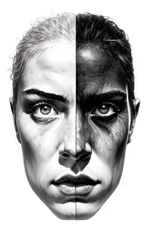 The Image Of The Face In Which Emotion Changes When Turned