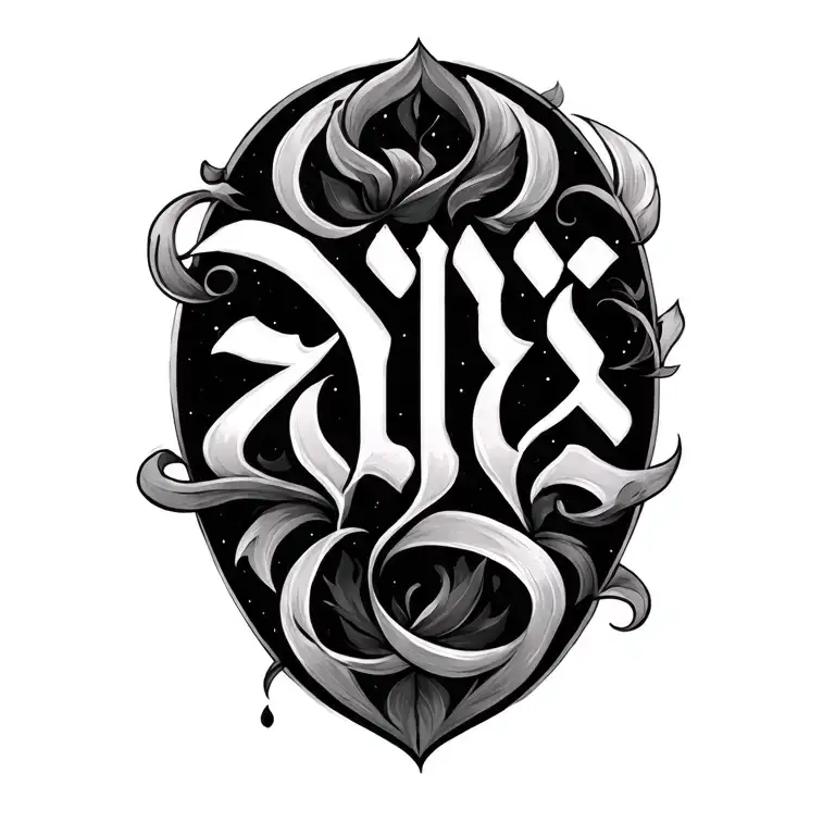 The Lord's Prayer In Aramaic Script Of 'Yhwh'