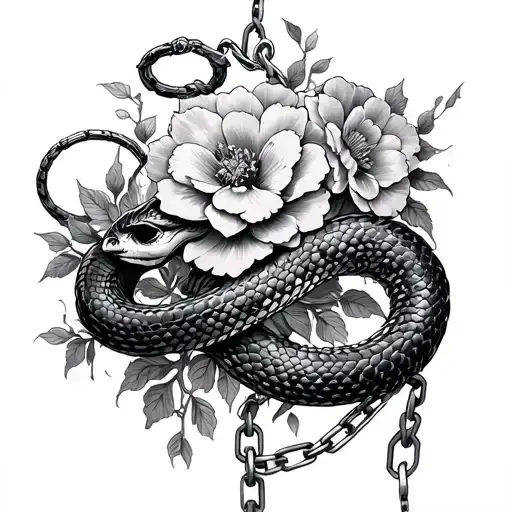 Medusa 1 Snake 15 Flowers 1 Broken Chain
