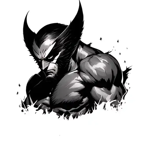 Wolverine In The Dark Forest