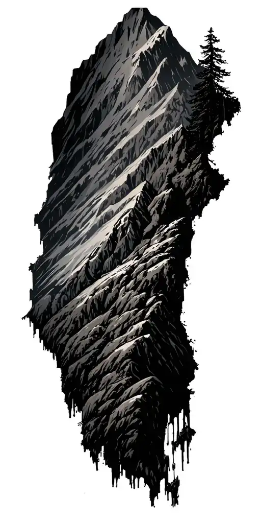 A Majestic Mountain Landscape With Hidden Video Game References