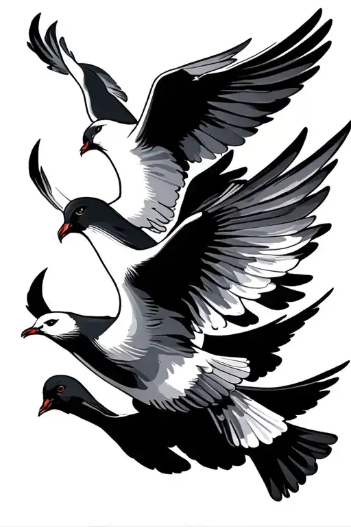 Script And Doves Flying