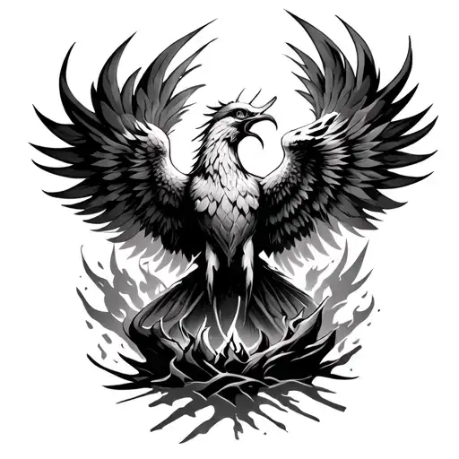 Phoenix Rising From Ashes