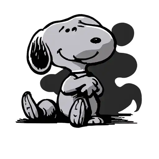 Snoopy Sitting