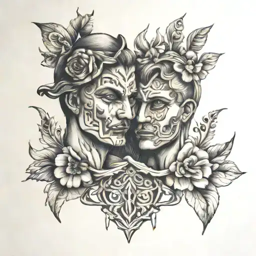 Shapes Representing Siblings Old Brother