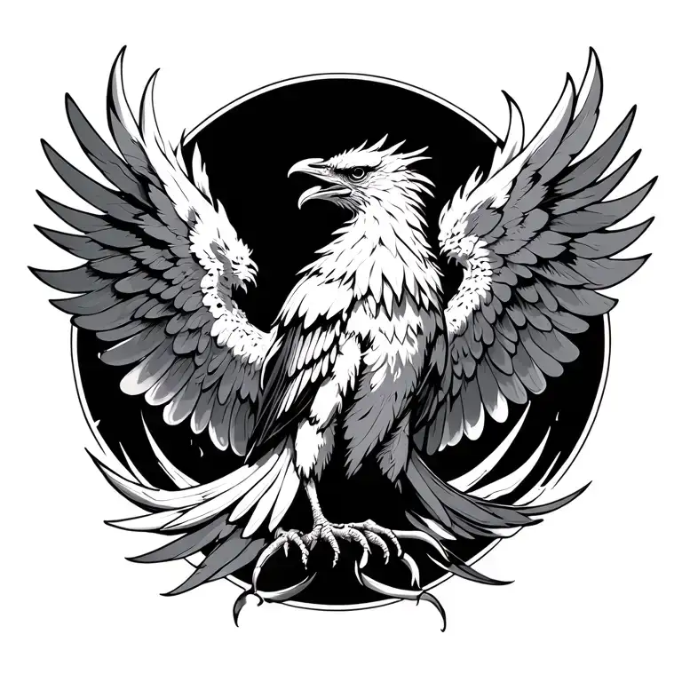 Phoenix With Deployed Wings