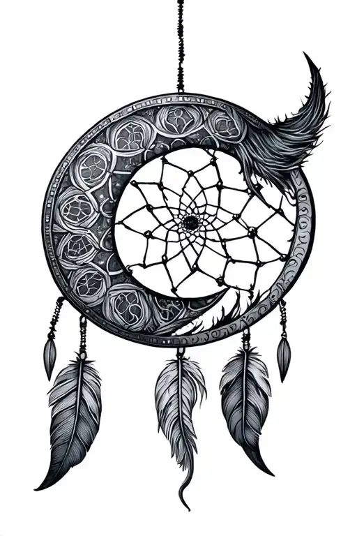 Crescent Moon Dreamcatcher