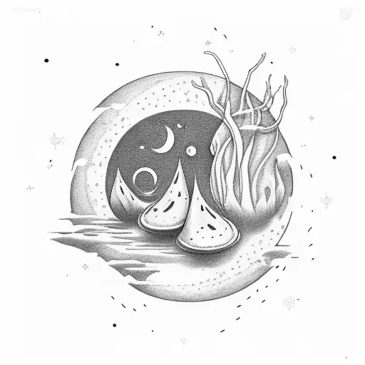 Moon Tripping On Mushrooms