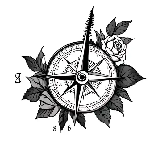 Compass And Roses Sleeve