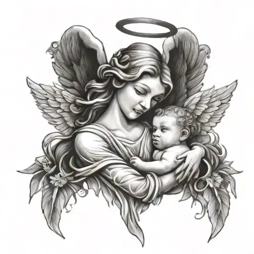 Angel With Baby