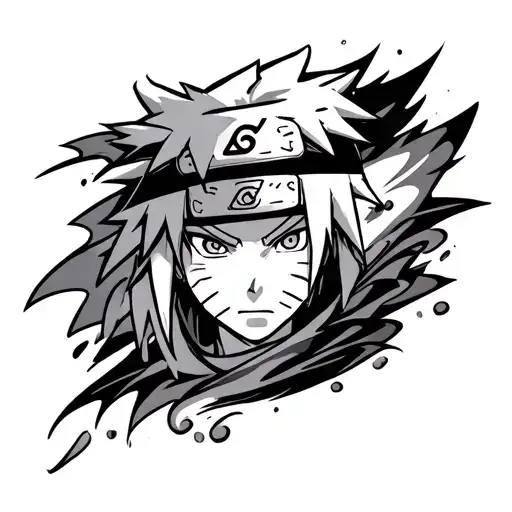 Naruto Inspired Tattoo Featuring
