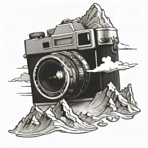 Camera Morphing Into A Mountain Scene