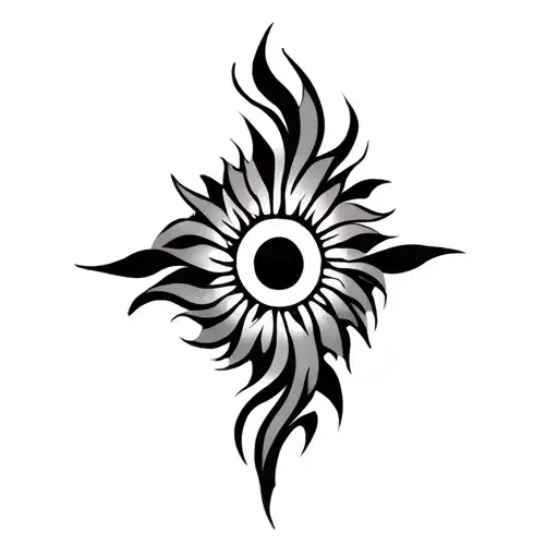 Tribal Tatoo Representing Freedom And New Life