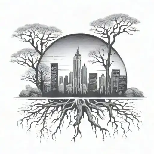 Remove Trees And Circle But Leave The Roots