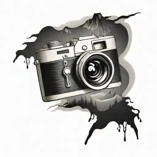 Simple Camera With Mountain Scene Inspired