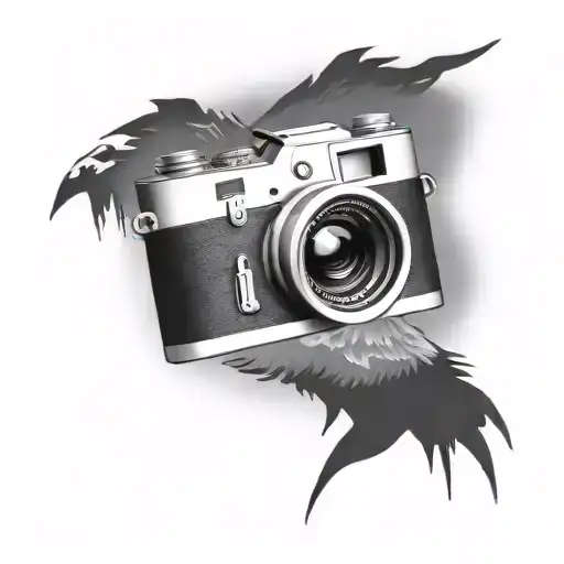 Simple Camera With Soaring Eagle Flying