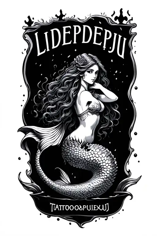 Mermaid With The Name Lidepdepju On It
