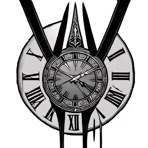 Anubis God Time God Clock