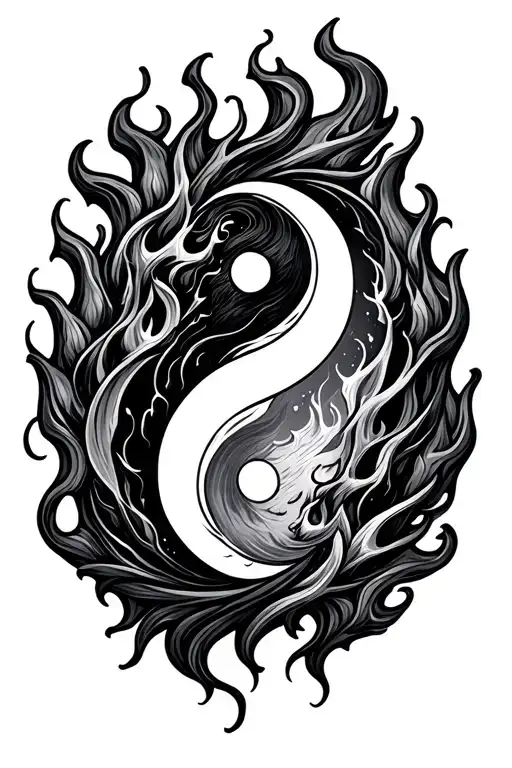 Yin Yang Fire On The Edges