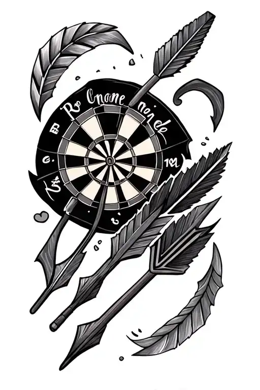 Dart Arrows With Kids Names Incorporated