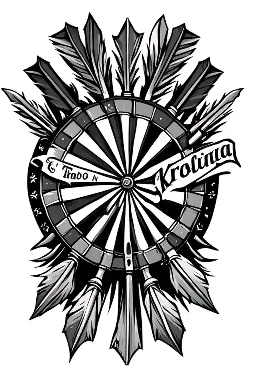 Dart Arrows With Kids Names Incorporated