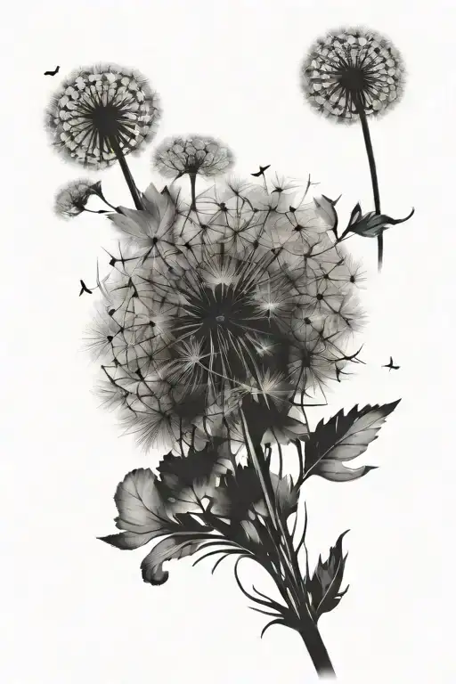 Dandelion Blowing