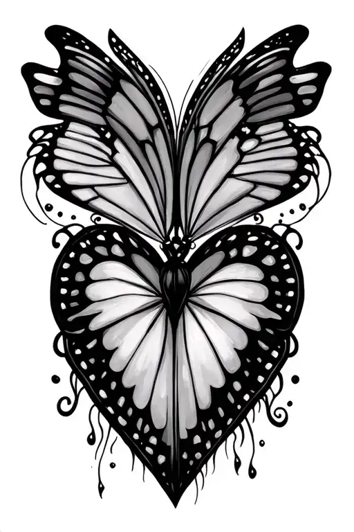 Butterfly And Heart