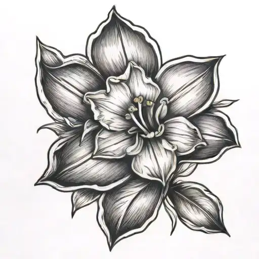 Daffodil And Four Leaf Clover