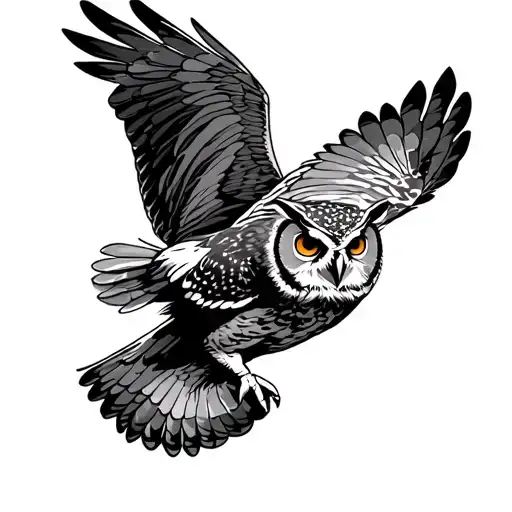 Owl Flying