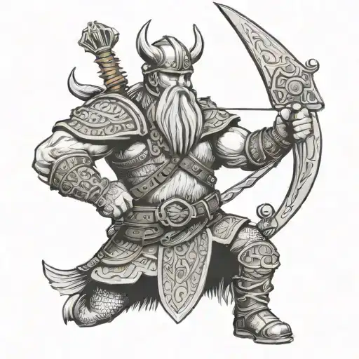 Viking Warrior With An Ak47 Rifle