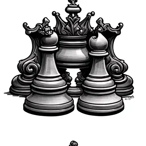 King And Queen Chess Piece