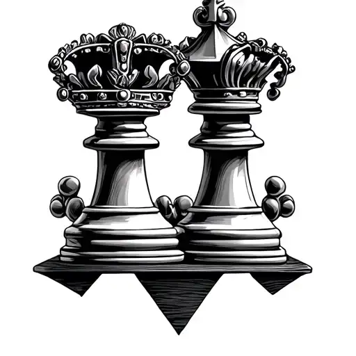 King And Queen Chess Piece