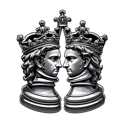 King And Queen Chess Piece