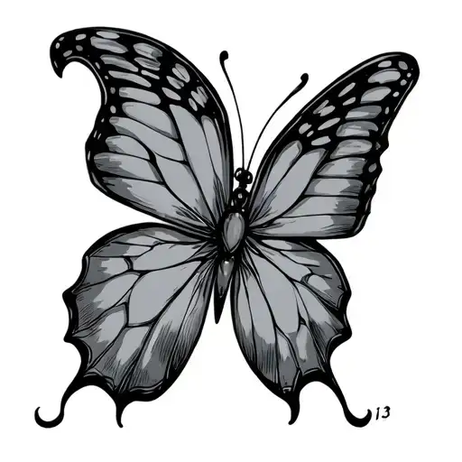 The Number 13 As A Butterfly With One Wing