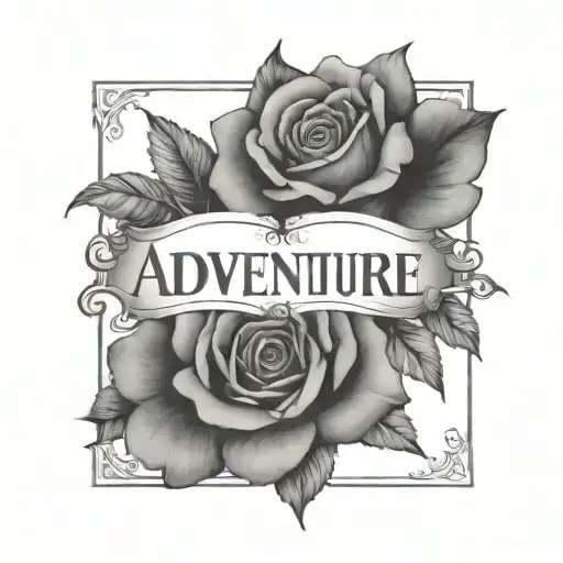 The Word Adventure With Compas Rose