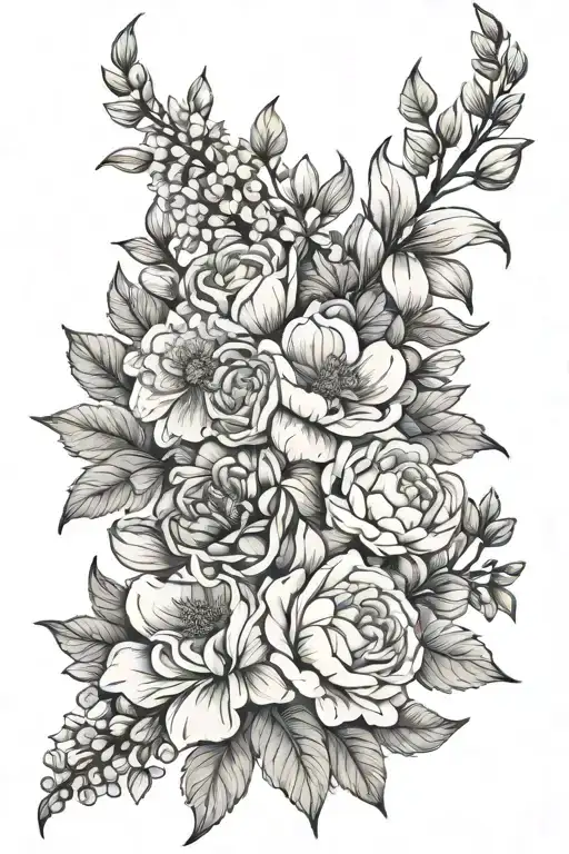 Birth Flower Bouquet